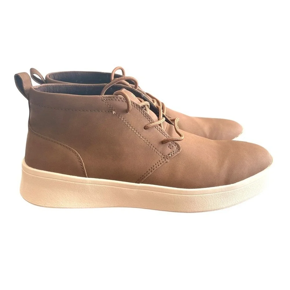 IZOD Men's Palmer Chukka Memory Foam‎ Boot Lace-UP Brown Size 8 M